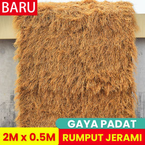 Simulasi atap rumput jerami untuk dekorasi rumput petani jerami musik pemandangan indah gazebo tabir surya dan isolasi