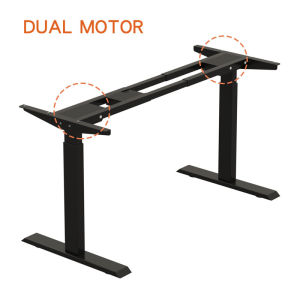 Dual Motor Height Adjustable Standing Desk Frame Adjustable Desk Legs for 48 to 70 Desk Tops