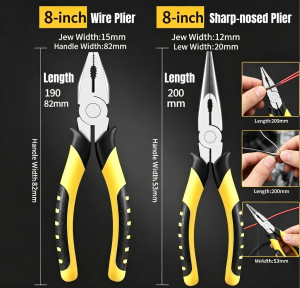Multifunctional Industrial Grade Wire Pointed-Nose Diagonal Pliers German Imported Universal Diagonal Pliers Linemans Pliers