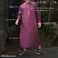 Baju Jubah Gamis Muslim Pria Saudi Dewasa Manset Lengan Panjang Jumbo Size XXL-XXXL. 