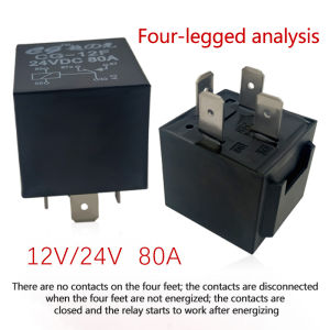 🔥🔥🔥fenglin Automotive Relay 80A 12V 24V 4 5 Feet Small Waterproof Relay Lighting Controller