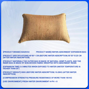 60*40cm Flood Bag Water Barrier Lightweight Reusable The Sand-Free Flood Control Automatic expansion