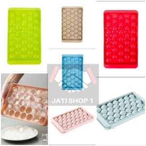 Cetakan Es Batu bentuk Telur Bulat 33 lubang Cube cetakan es batu jelly bulat / Bahan Premium
