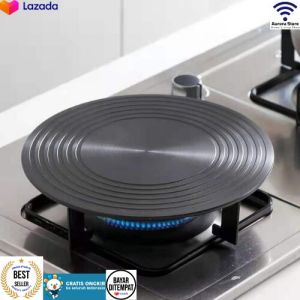 Plat panci Anti Gosong/Tatakan Alas panci pelindung wajan dengan pegangan/Heat Plate Conductor