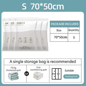 With Pump Travel Space Saving Bag Vacuum Storage Bag Travel Reusable Storage Organizers Vacuum Bag Travel Storage Bag Compressed Bag