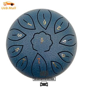 [UEB Mall]6 inch 11 Tune Percussion Musical Instrument Steel Tongue Drum for Beginner