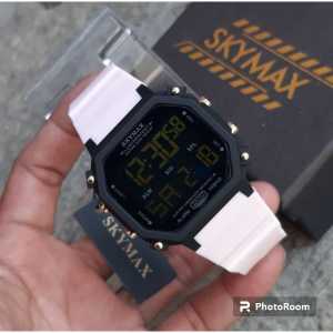 LIMITED EDITION !! JAM TANGAN PRIA WANITA SKYMAX 3008 DIGITAL WATERPROOF FREE BOX DAN BATERAI CADANGAN