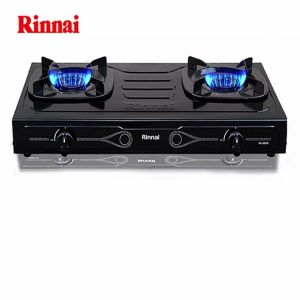 Kompor RINNAI RI-202S Kompor Gas 2 Tungku Teflon FREE Selang Paket Regulator