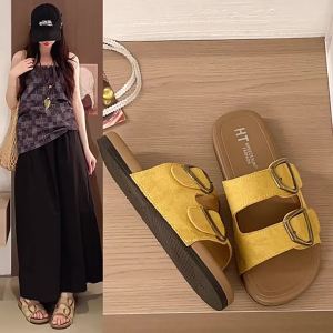 [Free Shipping] 2026 New WomenS Outdoor Summer Breathable Double Buckle Open-Toe Student Casual Beach Flat Sandals