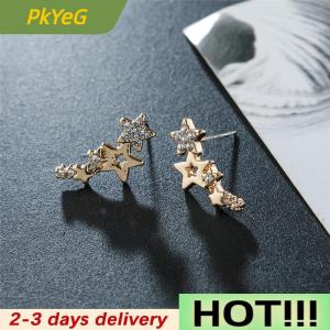 PkYeG 1Pair Hot Selling Simple Stylish Star Women Drop Earrings Shiny Exquisite Versatile Female Earring Fashion Jewelry
