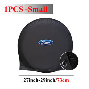 ฝาครอบป้องกันยางรถยนต์อ๊อกซ์ฟอร์ดผ้ากันน้ำกันแดดใช้ได้ทุกรุ่น1ชิ้นฝาครอบอุปกรณ์เสริมภายนอกฝาครอบสำหรับ Ford Fiesta Mondeo Ranger Everest Focus Econoline