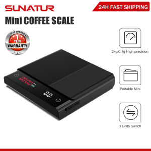 SUNATUR Italian Coffee Electronic Scale High Precision Basis Weight Scale Portable Weighing CS-S012