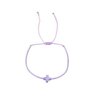 Adjustable Designs Bohemian Crosses Charm Bracelet With Multicolor Beads Decoration for Trendy Women Pieces