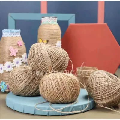 MAS GOODS 100 yards long Natural DIY Jute Twine Rope Abacca Rope String Gift Wrapping Cords