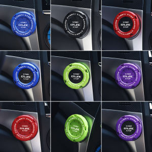 EKLEVA Car Onekey Start Stop Button Cover Car Interior Decor Sticker Engine Ignition Start Switch Protective Cover Motorcycle StartRing