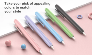 Moko Protective Case Holder for Apple Pencil 1st/2nd with Built-in ClipRetractable Tip ProtectionSpring Button