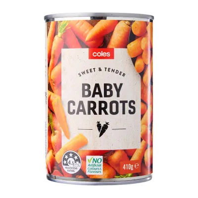 Coles Baby Carrots 410G