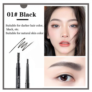 4 Colors Natural Long-lasting Beginner Makeup Waterproof Sweat Resistant Dual Head Eye Brow Pencil Cosmetics Tint Natural Long-lasting Paint Tattoo Eyebrow Waterproof