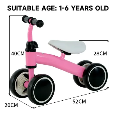 OOKAS Balance Bike for Kids Baby Bike Self Scooter Kids Balance Bike Baby Walker Tricycle Toddler Push Scooter Childrens balance bike