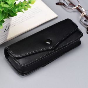 LEKGAVD Đơn giản Hộp đựng bảo vệ kính mắt Hộp đựng kính Hộp đựng kính Hộp kính đọc sách Treo trên thắt lưng Túi đựng kính mắt Quà tặng của CHA Da PU Hộp đựng kính mắt Hộp kính đeo thắt lưng Hộp đựng kính Hộp kính râm