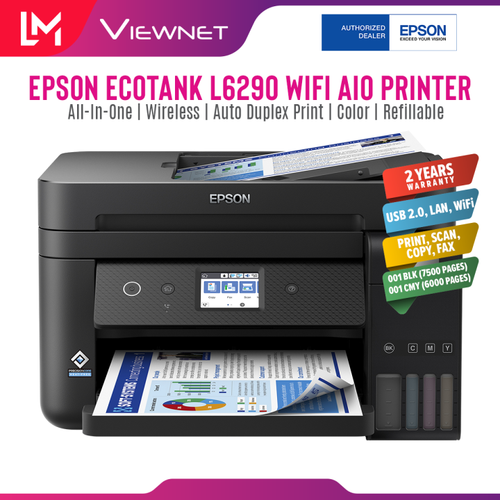 Epson EcoTank L6290 All-In-One Ink Tank Colour (Print/Scan/Copy/Fax ...