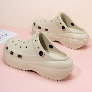 [Free Shipping] New Summer Model Light-Wheel Thick-Soled Clog Sandals for Women Beach Shoes for Outdoor Wear Womens Eva Slippers