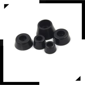 ❣💕WonderfulBuyinge 10ชิ้นยางสีดำรอบตู้เครื่องมือกรณีเท้าเท้าวงกลมแผ่นกันชน