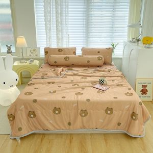 (✨FREESHIP MAX) SET 5 MÓN CHIẾU CAO SU NON 5D KÈM CHĂN HÈ LẠNH NHẬP KHẨU CAO CẤP 🎁TẶNG VỎ GỐI ÔM🎁