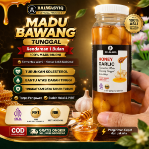 Madu bawang putih lanang Balaasyiq 330gr