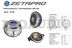 Tweeter Zetapro ZP 855 Original ZP855 Twiter baut 3 inch Zetapro
