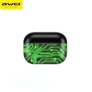 Awei T29 Pro TWS ENC Earbuds RGB Breathing Lights Bluetooth 5.1 IPX6 Waterproof Wireless Headset True Wireless Noise cancelling headphone Reduction Hifi 6D Bass Touch Headset With Microphone earphone for All Bluetooth mobiles