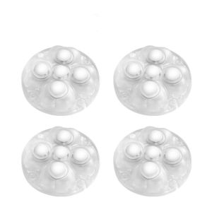 HUYAN 4Pcs Tự dính Bánh xe nội thất Xoay 360 ° Tắt tiếng Con lăn hộp đựng Mini Chịu lực Bóng bánh xe phổ thông Cho hộp lưu trữ
