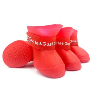CHIC HUT Chống-trượt Bền Chân Bìa Đối với Small Medium Large Chó Không thấm nước Vật nuôi Giày Pet Nguồn Cung Cấp Dog Mưa Giày Cao su Khởi Động