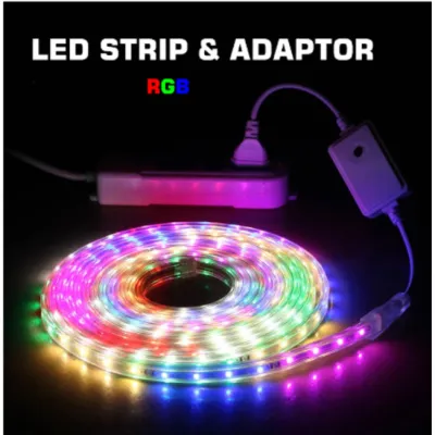 Lampu LED STRIP SELANG 2835 10METER/220V OUTDOOR RGB/LED STRIP WARNA-WARNI