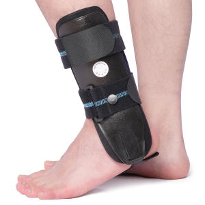 VELPEAU Ankle Guard Ankle Support Adjustable Ankle Brace Stirrup Ankle Splint Rigid Stabilizer for Sprains Tendonitis Post-Op Cast Support and Injury Protection for Women and Men