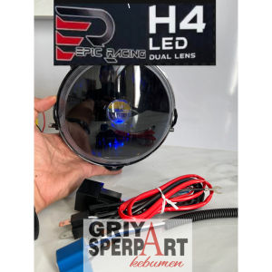 lampu depan xride x-ride custome biled mini laser H4 cahaya biled asli + Relay