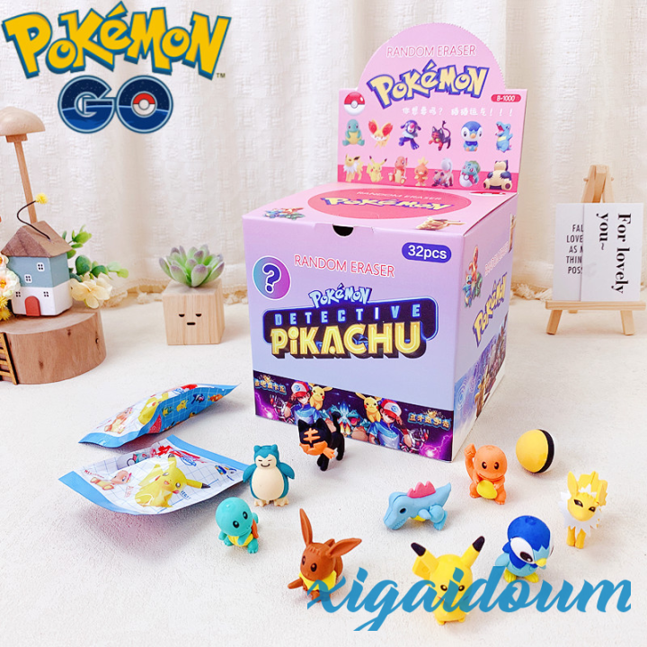 [xigaid] Pokemon Anime Actie Figuur Rubber Set Eevee Geassembleerd ...