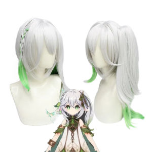 Nahida Cosplay Costume Genshin Impact Nahida Lesser Lord Kusanali Cosplay Wig Cute Style Dress Halloween for Women Kids