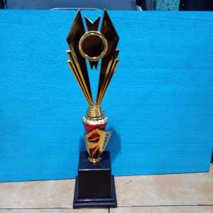Piala Lomba Juara 12 3 4 (FTG BODY MERAH RASER) "costum" FREE STICKER (BOLEH satuan)TERMASUK sticker