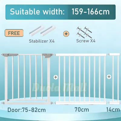 Fence for Dog Safety Gate Sturdy Adjustable Security Fence Baby Safety Door