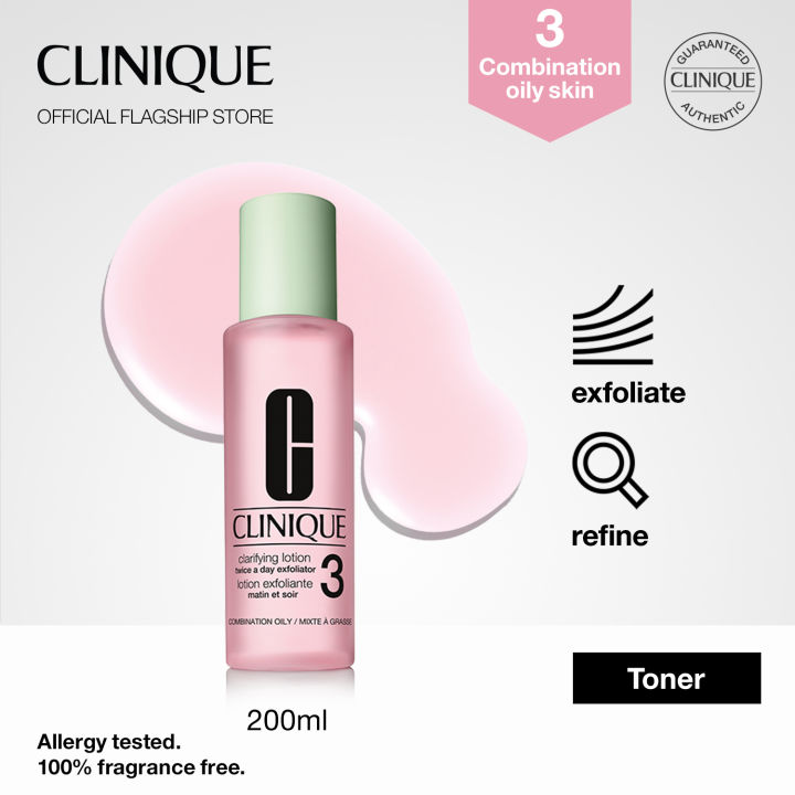 Clinique Clarifying Lotion Twice A Day Exfoliator Toner 200ml 3