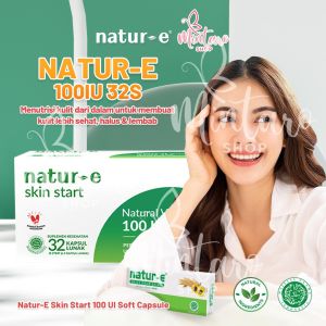NATUR-E Suplemen Skin Start Natural 100 IU 32s || Suplemen Kesehatan || White Brigtening || Suplemen Makanan || Suplemen Vitamin Kulit Original Natur-E BPOM