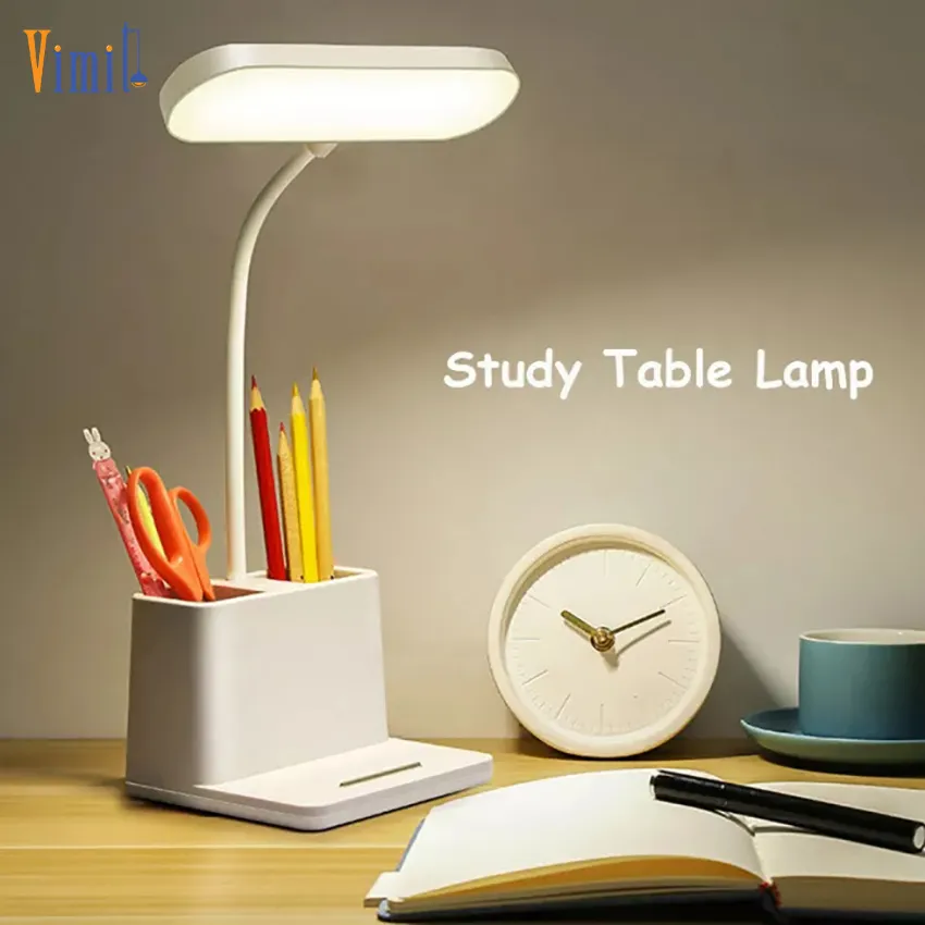 LED Student Study Table Lamp USB Rechargeable Battery Eye