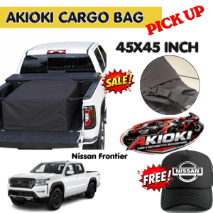 AKIOKI Pickup Cargo Bag for NISSAN FRONTIER 45by45 Inch Heavy Duty Waterproof Truck Bed Cargo Storage with Mesh Cap