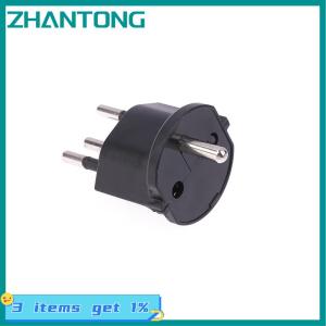 ZHANTONG 1Pc Plug Travel Adapter Europe German TO Swiss Plugs 10A 250V Power Plug EU To Switzerland Electrical Plug Adapter