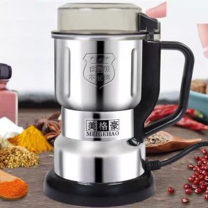 Cối Xay Ngũ Cốc Công Suất 300W Tiêu Chuẩn Châu Âu Máy Xay Bằng Thép Không Gỉ Xay Các Loại Hạt Và Gia Vị Khô