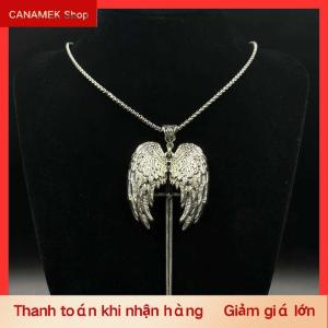 CS Y2K Gothic cá nhân sáng tạo thiên thần cánh và thanh kiếm Mặt dây chuyền vòng cổ vài Vòng cổ Thích hợp cho mặc hàng ngày