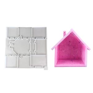 Personalize House Shape Epoxy Stylish Keychain Mould Sturdy Silicone Letter Crafting Set for Fashion Accessories