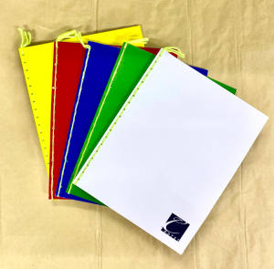 1pc Big University Notebook 80 Leaves W/Yarn Random Color