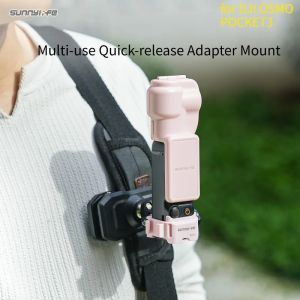 Camera Adapter Mount for DJI Osmo Pocket 3 Dual-Fold Quick-Release Adapter Extension Mount Camera Accessory